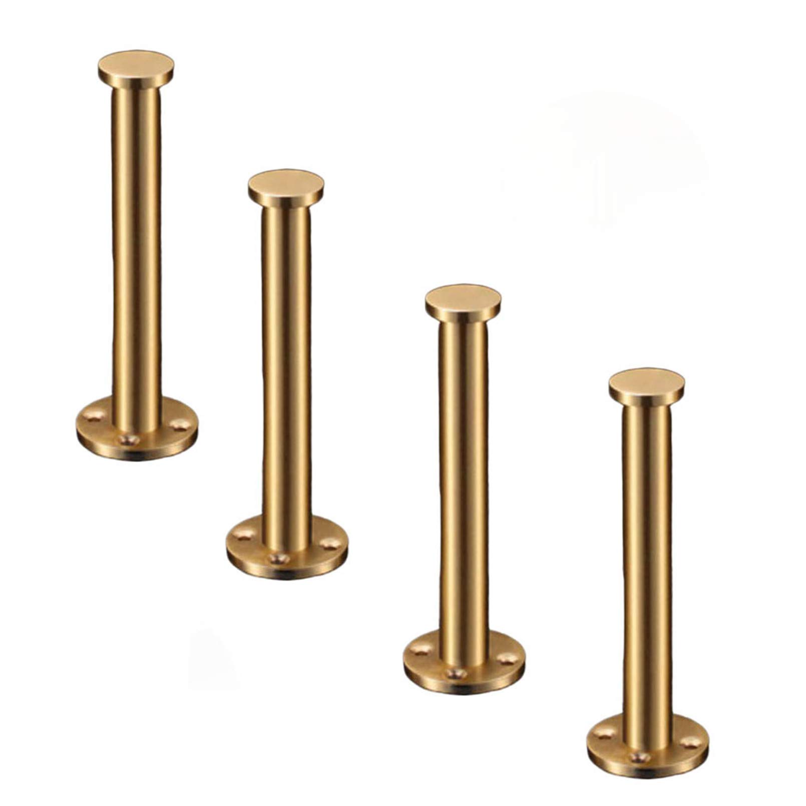 Amazon.co.jp: 4本の金属の家具の脚、真鍮のテーブルの脚、調節可能な